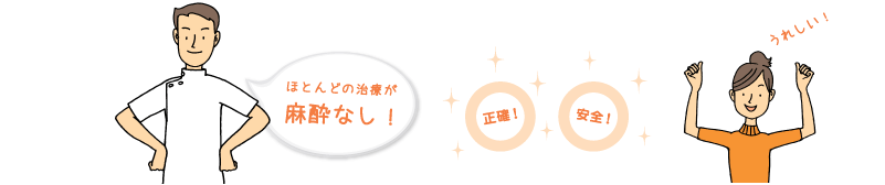 痛みを最小限に